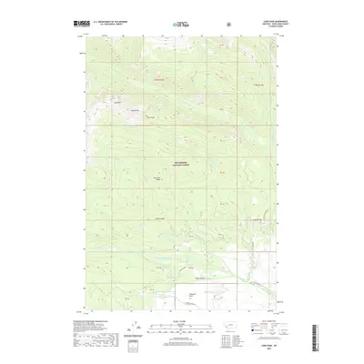 2020 Map of Long Peak, 2020 Print