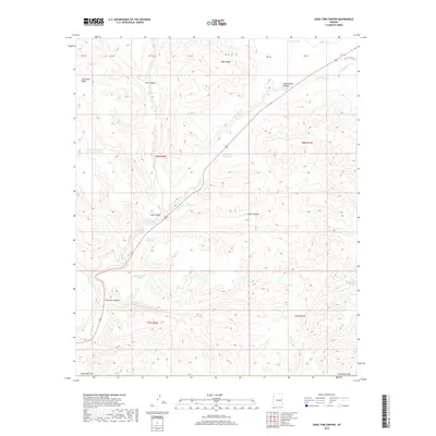 2018 Map of Long Tom Canyon, 2018 Print