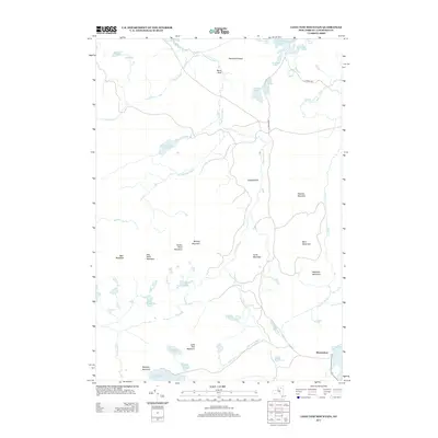 2013 Map of Long Tom Mountain, 2013 Print