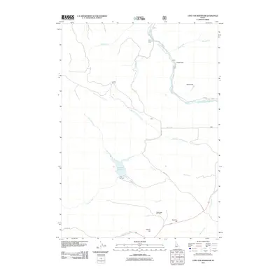 2011 Map of Long Tom Reservoir, 2011 Print