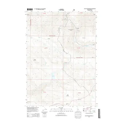 2013 Map of Long Tom Reservoir, 2013 Print