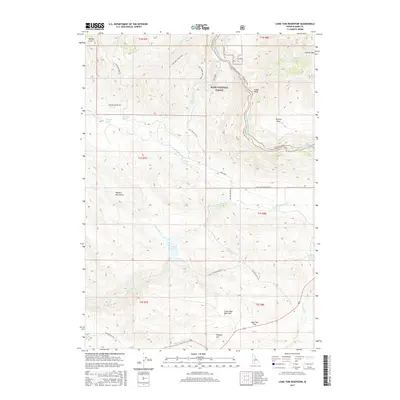 2017 Map of Long Tom Reservoir, 2017 Print
