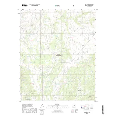 2018 Map of Long Valley, 2018 Print