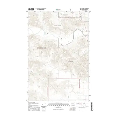 2014 Map of Long X Divide, 2014 Print