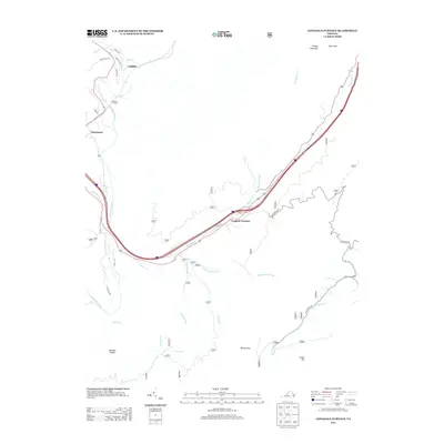 2013 Map of Longdale Furnace, 2013 Print