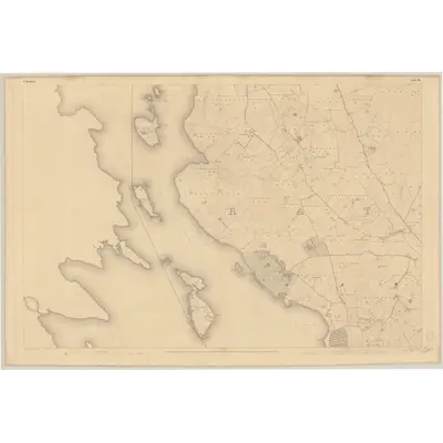 1837 Map of Longford - Sheet 21, 1838 Print