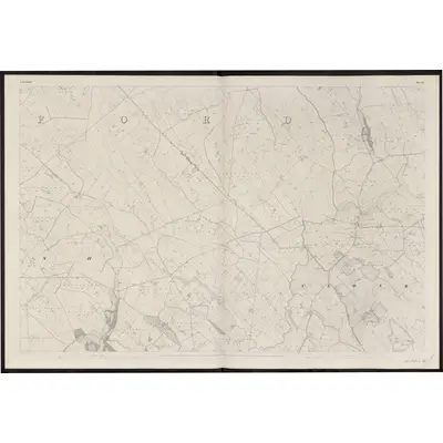 1837 Map of Longford - Sheet 9, 1863 Print