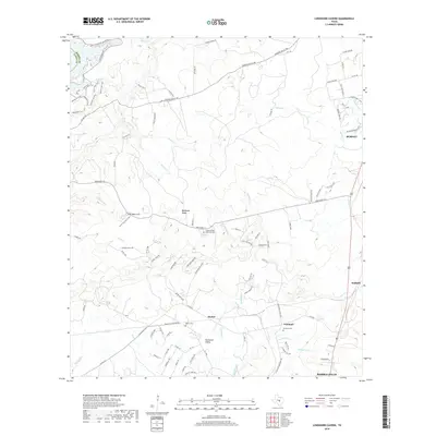 2019 Map of Longhorn Cavern, 2019 Print