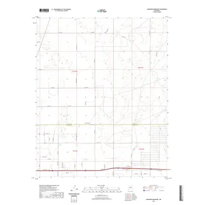 2020 Map of Longhorn Reservoir, 2020 Print