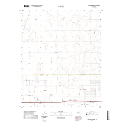 2023 Map of Longhorn Reservoir, 2023 Print