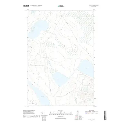 2018 Map of Longley Pond, 2018 Print