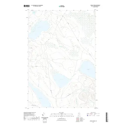 2021 Map of Longley Pond, 2021 Print