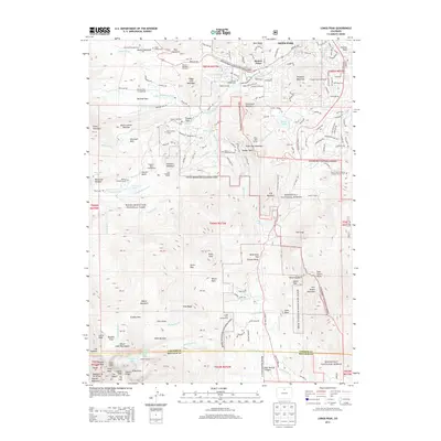 2013 Map of Longs Peak, 2013 Print