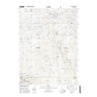 2016 Map of Longs Peak, 2016 Print