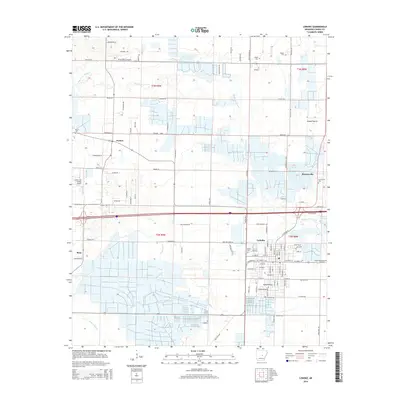 2014 Map of Lonoke, 2014 Print