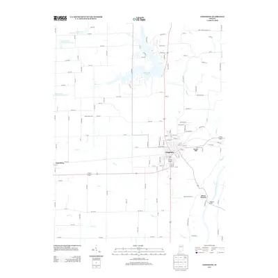 2013 Map of Loogootee, 2013 Print