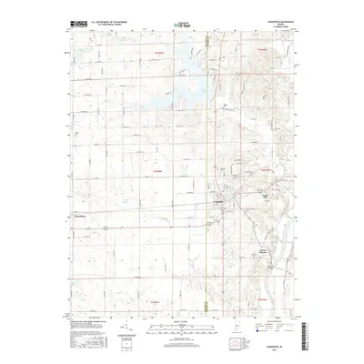 2016 Map of Loogootee, 2016 Print