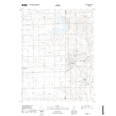 2019 Map of Loogootee, 2019 Print