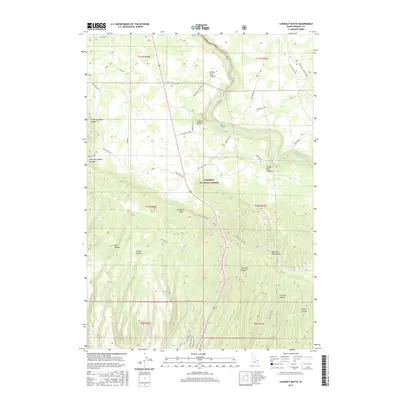 2017 Map of Lookout Butte, 2017 Print