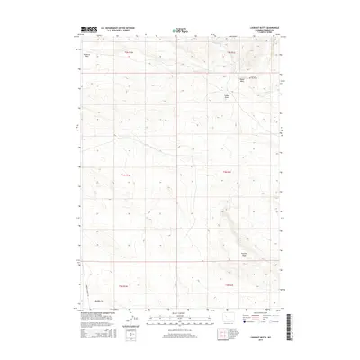 2015 Map of Lookout Butte, 2015 Print