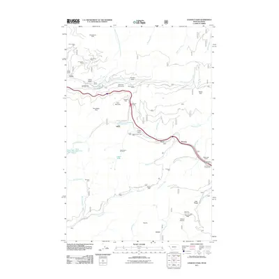 2011 Map of Lookout Pass, 2011 Print