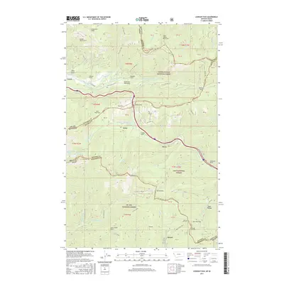 2017 Map of Lookout Pass, 2017 Print