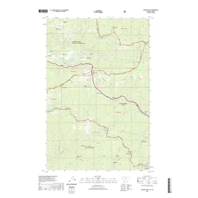 2020 Map of Lookout Pass, 2020 Print