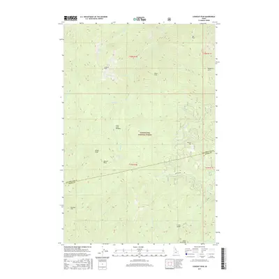 2017 Map of Lookout Peak, 2017 Print
