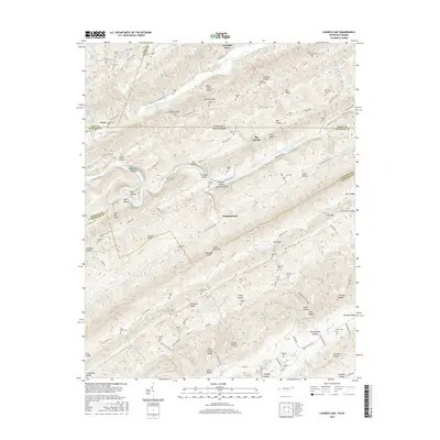 2016 Map of Looneys Gap, 2016 Print