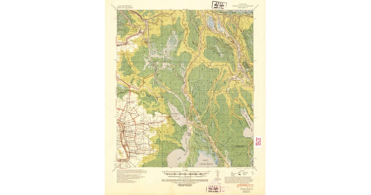 Old Maps of Loreauville LA for - Loreauville St Martin County La Usgs Topo 1941 P1943 Og 1200x630 