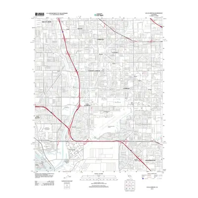 2012 Map of Los Alamitos, 2012 Print