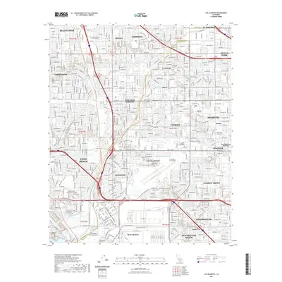 2021 Map of Los Alamitos, 2021 Print