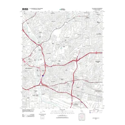 2012 Map of Los Angeles, 2012 Print