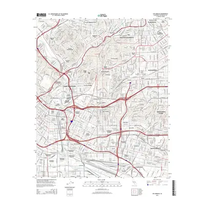 2015 Map of Los Angeles, 2015 Print