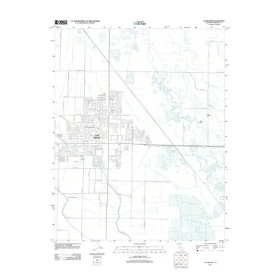 2012 Map of Los Banos, 2012 Print