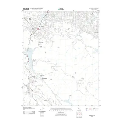 2012 Map of Los Gatos, 2012 Print