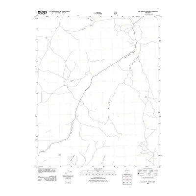 2011 Map of Los Indios Canyon, 2011 Print