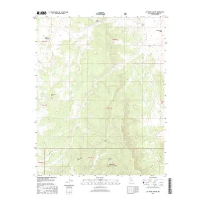 2017 Map of Los Indios Canyon, 2017 Print
