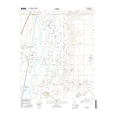 2017 Map of Los Lunas, 2017 Print