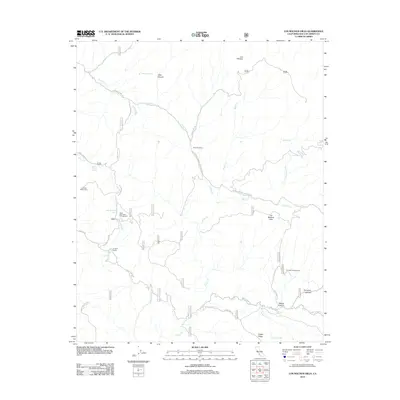 2012 Map of Los Machos Hills, 2012 Print