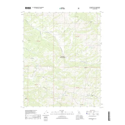 2018 Map of Los Machos Hills, 2018 Print