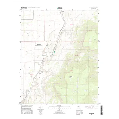 2017 Map of Los Pilares, 2017 Print