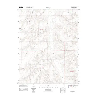 2013 Map of Lost Canyon, 2013 Print