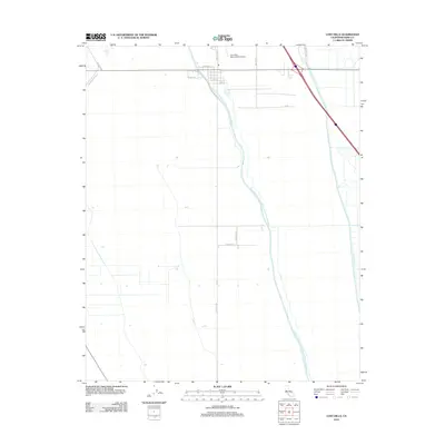 2012 Map of Lost Hills, 2012 Print