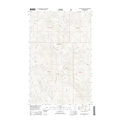 2014 Map of Lost Horse Mountain, 2014 Print