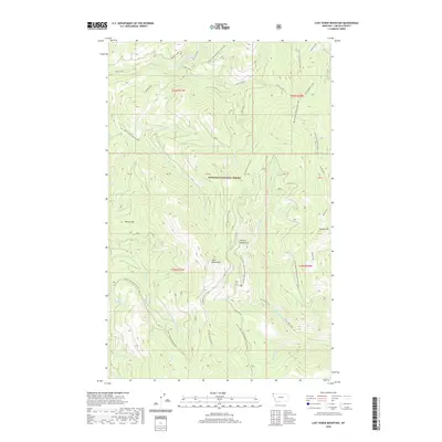 2020 Map of Lost Horse Mountain, 2020 Print