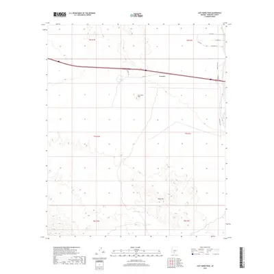 2018 Map of Lost Horse Peak, 2018 Print