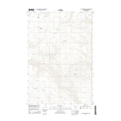 2014 Map of Lost Horse Plateau, 2014 Print