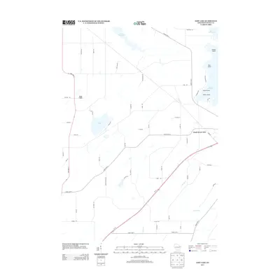 2013 Map of Lost Lake, 2013 Print