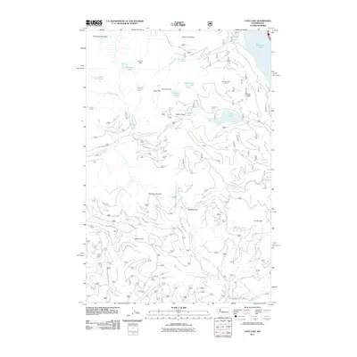 2011 Map of Lost Lake, 2011 Print